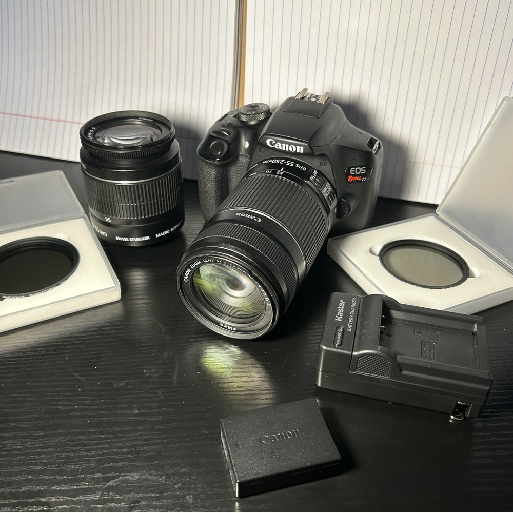 Canon EOS DSLR Camera with Lens Kit - Black